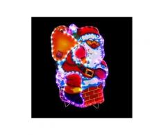Babbo Natale luminoso Alban Multicolore 72 LED