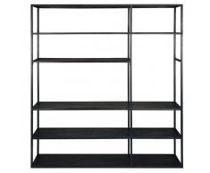 Maisons du monde Scaffale porta-TV nero in metallo Edison