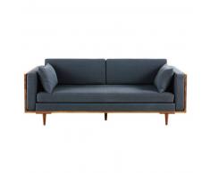 Maisons du monde Divano vintage 3 posti in cotone grigio Isaac