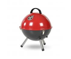Caesaroo BARBECUE CARBONELLA SFERICO ACCIAIO GRIGLIA MANIGLIA REMOVIBILE COPERCHIO BAKELITE