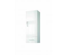Caesaroo PENSILE BAGNO ARMADIO SOSPESO MODERNO BIANCO 360 MM 1 ANTA 1 CASSETTO ARREDO SERIE MOTRIL