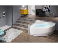 Novellini VASCA DA BAGNO ANGOLARE SEMICIRCOLARE SERIE UNA CON TELAIO E PANNELLI