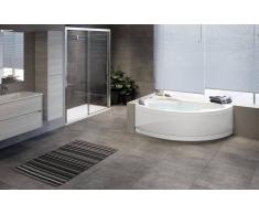 Novellini VASCA DA BAGNO ANGOLARE SEMICIRCOLARE SERIE VOGUE CON TELAIO E PANNELLO