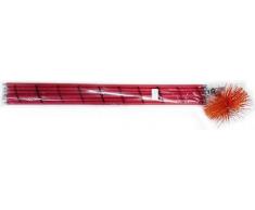 BARE Kit spazzacamino pulizia tubo canna fumaria camino, lunghezza 7 mt., con sco...