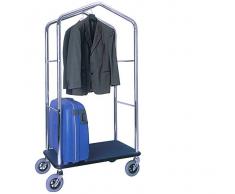 FORCAR Carrello Porta Valigie con Appendiabiti cm 95 x 55 x 183 h