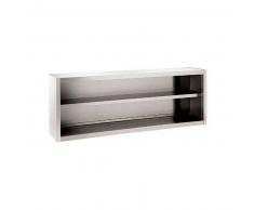 INOX BIM Armadietto Pensile a Giorno, in Acciaio Inox Aisi 304