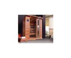 Sauna ad infrarossi 300k in cedro rosso con pannelli in carbonio - 3 persone