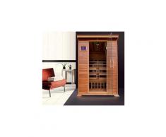 Sauna ad infrarossi 200k in cedro rosso con pannelli in carbonio - 2 persone
