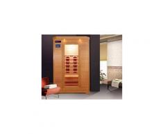 Sauna ad infrarossi 200b in legno hemlock con pannelli in ceramica - 2 persone