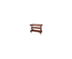 Carrello di servizio in legno massello Forcar tre piani Dim. 113X56X81H Modello LP414