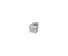 Friggitrice a gas Csa 2 vasche su vano armadiato Capacità Vasca: 27,5 + 27,5 lt Dimensioni: 800 x 700 x 850 + 125 h Modello 7F2G