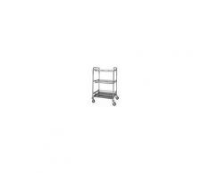Carrello di servizio porta piatti Forcar 4 piani scolapiatti. Dimensioni cm. L110xP62xH160 Modello 1401