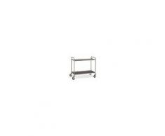 Carrello di servizio inox AMK due ripiani dim. mm L1085xP590xH935 Modello CR215