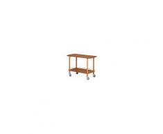 Carrello di servizio Forcar Piani in multistrato di betulla tinto colore Noce due ripiani Dim. 110X55X82H Modello CLP2002