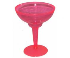10 bicchieri da Margarita in plastica rosa 355 ml Taglia Unica