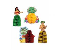 Centro tavola di carta Hawaii Taglia Unica