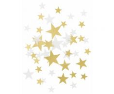 Coriandoli stelle dorate e bianche Taglia Unica