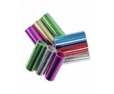3 stelle filanti metallizzate multicolore Taglia Unica