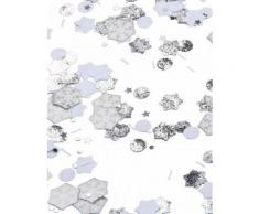 Coriandoli da tavolo fiocchi di neve argentati 34 grammi Taglia Unica
