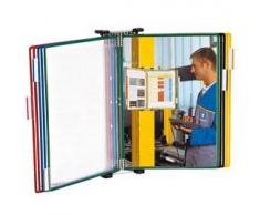 TARIFOLD Leggio Da Muro Con 10 Tasche Pvc Colori Ass. T-Technic Tarifold