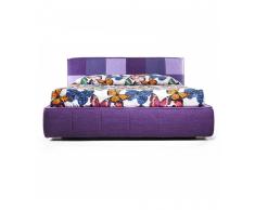 Goldflex - Letto CONTENITORE SINGOLO tutto SFODERABILE in Molti COLORI + Rivestimenti in ECOPELLE O MICROFIBRA , Mobile Italiano al 100% con misure :90x190 CERTIFICATO CE GRANDE SALVASPAZIO : box capientissimo possibile opzione del DOPPIO SOLLEVAMENTO