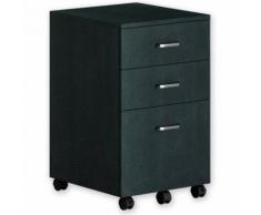 Cassettiera a Tre Cassetti per Scrivania, Nero Grafite Techly ICA-FC 09BK