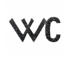 2205 Segnale Scritta WC in Ferro Battuto per Bagno Lorenz Ferart