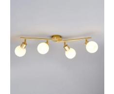 Elaina - lampada LED da soffitto a 4 luci ottone