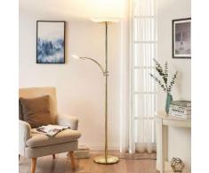 Lampada LED da pavimento Ilinca + luce di lettura
