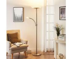 Lampada a LED da pavimento Ilinca luce di lettura