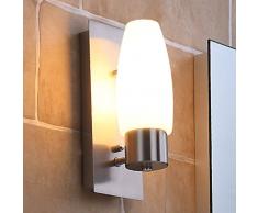 Lampenwelt.com Marian - lampada da parete per bagno con LED E14