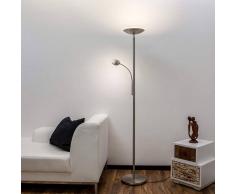 Lampenwelt.com Malea - lampada LED da terra, braccio di lettura