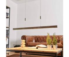 Lampenwelt.com Lampada a sospensione LED Nora in legno, 118 cm