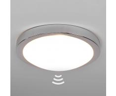 Lampenwelt.com Lampada soffitto LED Aras bagno, sensore, cromata