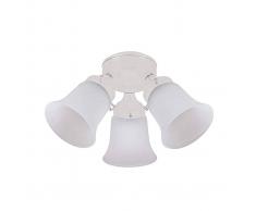 HUNTER Lampada per ventilatori da soffitto, bianca