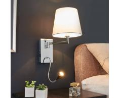 Lampenwelt.com Applique Rasmus con lampada a LED da lettura