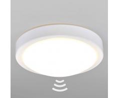 Lampenwelt.com Lampada soffitto bagno Aras LED sensore, bianco