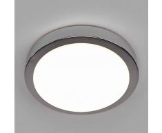 Lampenwelt.com Lampada soffitto LED Aras bagno, cromo lucido