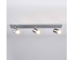 Lampenwelt.com Lampada da soffitto per bagno Dejan a tre luci