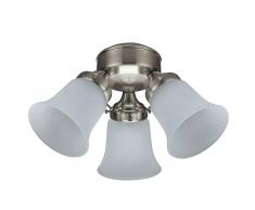 HUNTER Lampada per ventilatori da soffitto, nichel