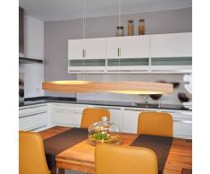 Lampenwelt.com Lampada a sospensione LED Lian con legno