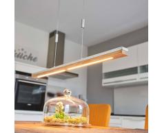 Lampenwelt.com Lampada a sospensione LED Kati legno calcestruzzo