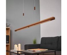 Lampenwelt.com Lampada a sospensione LED Elna ruggine e legno