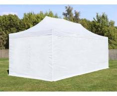 tendapro.it Gazebo Pieghevole 3x6m bianco Padiglione Richiudibile Automatico