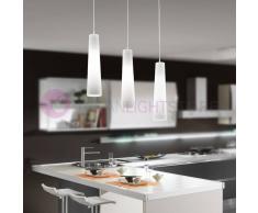 Perenz Srl Flute Lampada A Sospensione A 3 Luci Design Moderno Vetro Conico