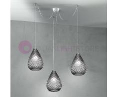 Due P Illuminazione Goccia Lampada A Sospensione A 3 Luci In Vetro Design Moderno