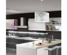 Perenz Srl Delta Lampada A Sospensione Moderna 45x28 Vetro Satinato