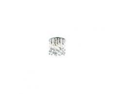 Ideal Lux Plafoniera id-moonlight pl8 luci g9 metallo cromo moderna sfere cristallo