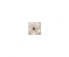 Due P Illuminazione Plafoniera dp-nadia pl5 60cm g9 33w alogena led metallo ruggine cristallo