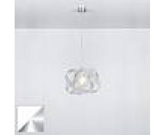 emporium Nuvola SP - Lampada a sospensione di design - Bicolor bianco satinato/cromolite